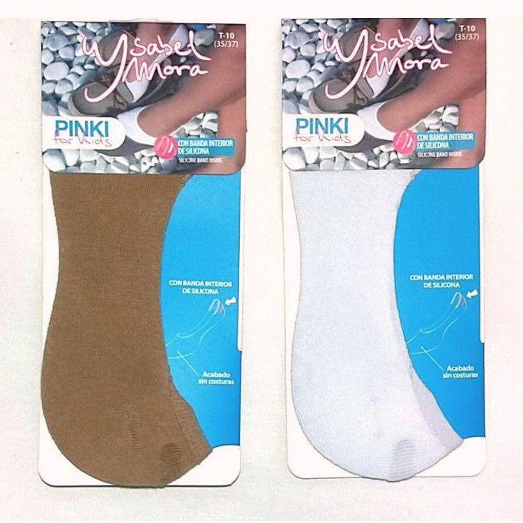 Picture of 42735 - SHOE LINERS - SILICONE BAND INSIDE - BEIGE AND WHITE